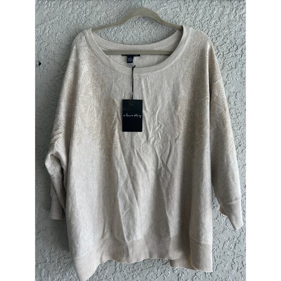 NWT A Love Story size 3X lightweight sweater - Picture 1 of 3